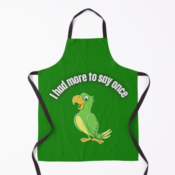 Item preview, Funny Parrot Cartoon - I Had More to Say Once Sarcastic Bird Humor. designed and sold by LunaPrintCo.