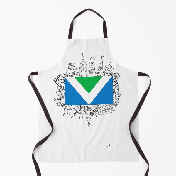 Item preview, Vegan Flag with International Monuments designed and sold by coodoosandco.