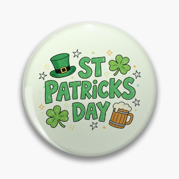 Item preview, Whimsical St Patricks Day Shamrock Beer Doodle designed and sold by zzz888.