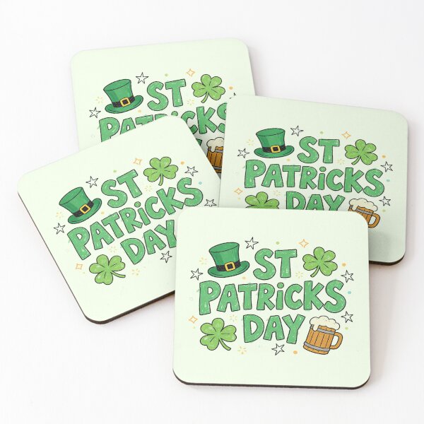 Item preview, Whimsical St Patricks Day Shamrock Beer Doodle designed and sold by zzz888.