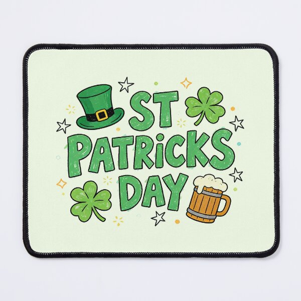 Item preview, Whimsical St Patricks Day Shamrock Beer Doodle designed and sold by zzz888.