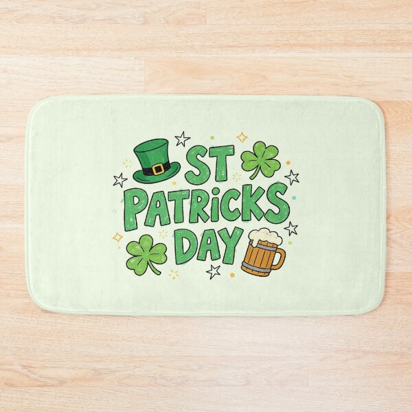 Item preview, Whimsical St Patricks Day Shamrock Beer Doodle designed and sold by zzz888.