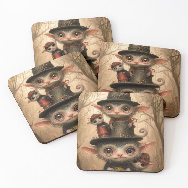 Item preview, Four Little Freaks. Pop Surrealism Art inspired by Mark Ryden. Lowbrow art.. designed and sold by Piagor.