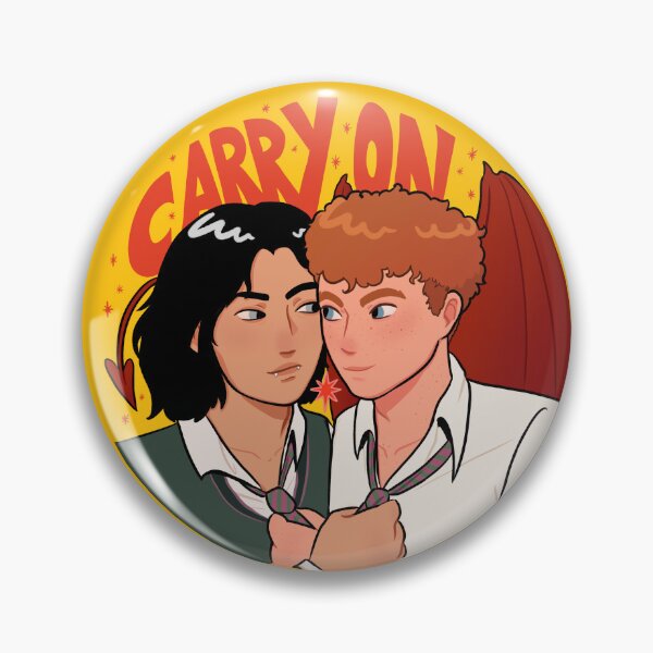 Item preview, Carry On - Snowbaz pin and sticker designed and sold by AltraMe.
