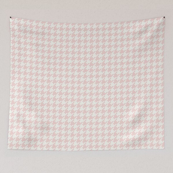 Item preview, Hazel Houndstooth - dusty pink designed and sold by Willow & Grace Designs.