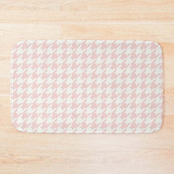 Item preview, Hazel Houndstooth - dusty pink designed and sold by Willow & Grace Designs.