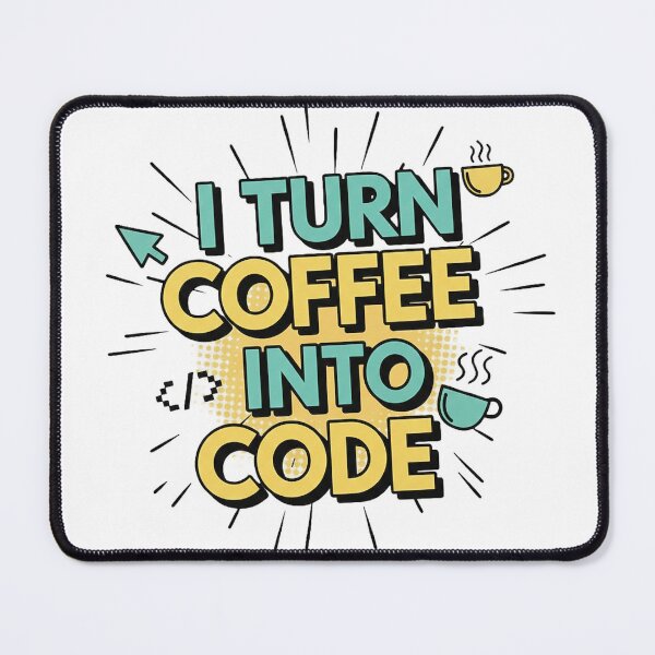 Item preview, I Turn Coffee Into Code Programmer Humor designed and sold by MIArt Studio.