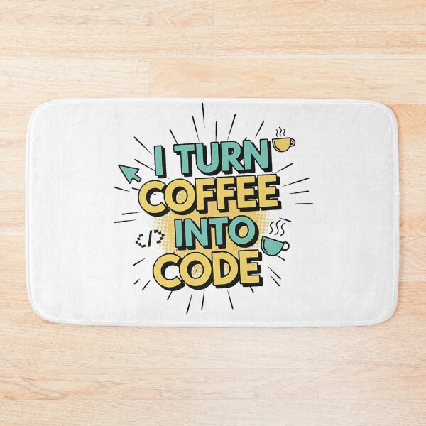 Item preview, I Turn Coffee Into Code Programmer Humor designed and sold by MIArt Studio.