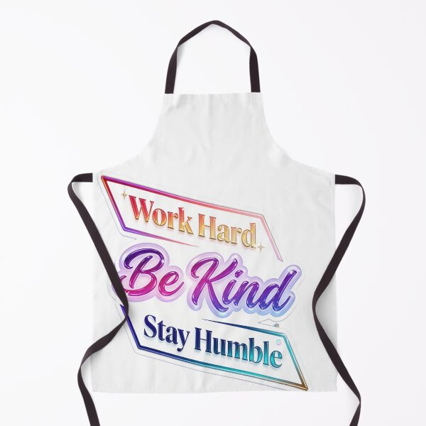 Item preview, "Work Hard Be Kind Stay Humble" – Vibrant Gradient Motivational Success Sticker designed and sold by ARTCREATESHOP.