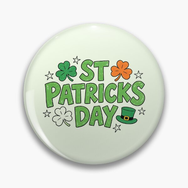 Item preview, Whimsical Hand-Drawn St Patricks Day Shamrock Stars designed and sold by zzz888.