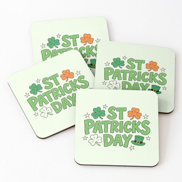Item preview, Whimsical Hand-Drawn St Patricks Day Shamrock Stars designed and sold by zzz888.
