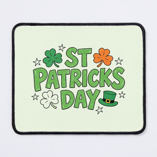 Item preview, Whimsical Hand-Drawn St Patricks Day Shamrock Stars designed and sold by zzz888.
