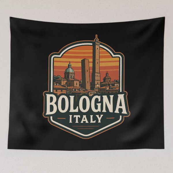 Item preview, Bologna Italy Retro Travel designed and sold by TomFrontierArt.