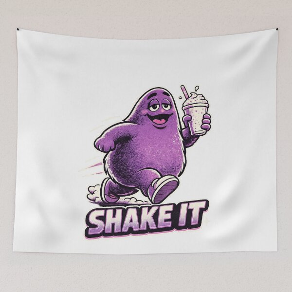 Item preview, Grimace – Shake It Fast Food Parody designed and sold by TheArtOfCar.