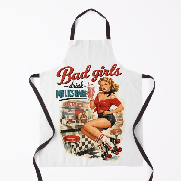 Item preview, Pin-Up Bad Girls Drink Milkshakes: 50s Diner Style designed and sold by Pineapple-Tree.