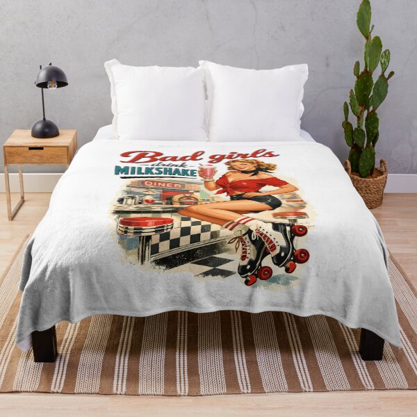 Item preview, Pin-Up Bad Girls Drink Milkshakes: 50s Diner Style designed and sold by Pineapple-Tree.