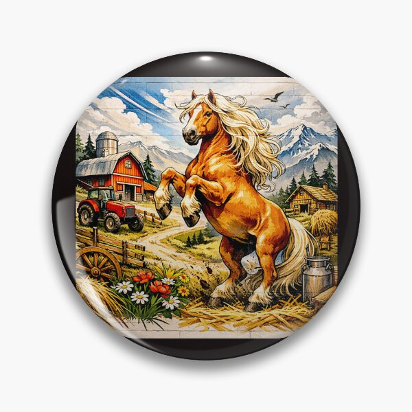 Item preview, Golden Strength: The Haflinger Horse in Line and Light #4 designed and sold by Helios Be. Lavsh.