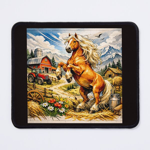 Item preview, Golden Strength: The Haflinger Horse in Line and Light #4 designed and sold by Helios Be. Lavsh.