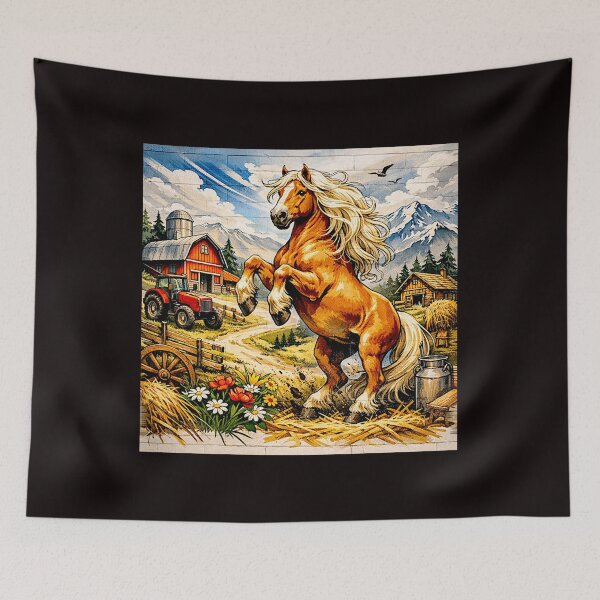 Item preview, Golden Strength: The Haflinger Horse in Line and Light #4 designed and sold by Helios Be. Lavsh.