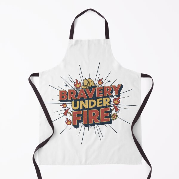 Item preview, Bravery Under Fire Firefighter Hero Design designed and sold by MIArt Studio.