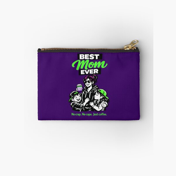 Item preview, Copy of Best Mom Ever -  No crap.  No cape. Just coffee (Green edition) designed and sold by Teacuppupdesign.
