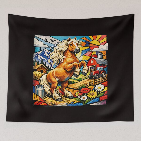 Item preview, Golden Strength: The Haflinger Horse in Line and Light #5 designed and sold by Helios Be. Lavsh.
