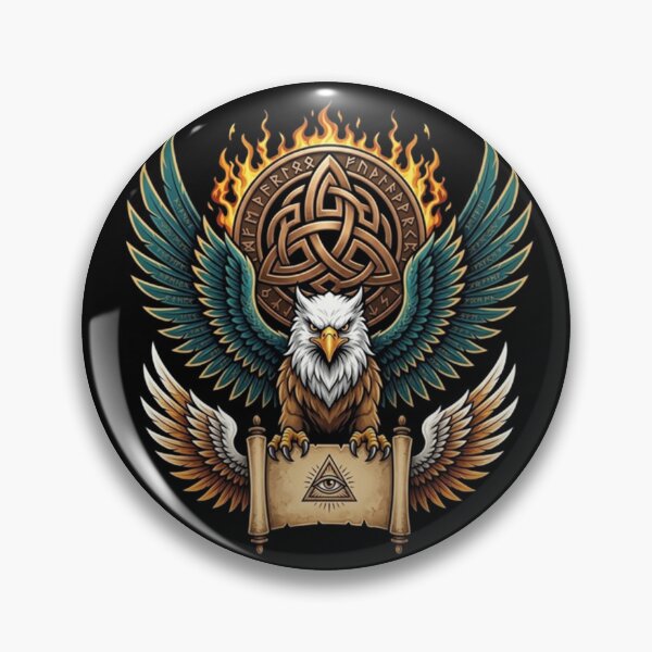 Item preview, Mystic Eagle – Celestial Symbol Emblem designed and sold by Dogandesighn.