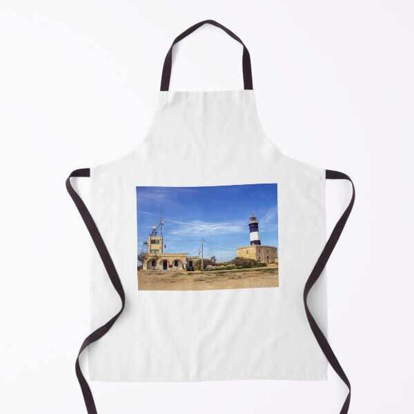 Item preview, Historic Black and White Lighthouse Beside Coastal Radio Station Under Clear Blue Sky designed and sold by Nmallia.