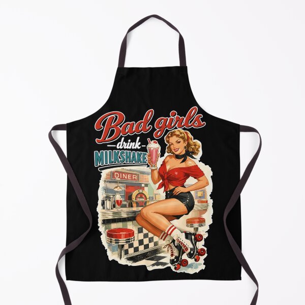 Item preview, Pin-Up Bad Girls Drink Milkshakes: 50s Diner Style designed and sold by Pineapple-Tree.