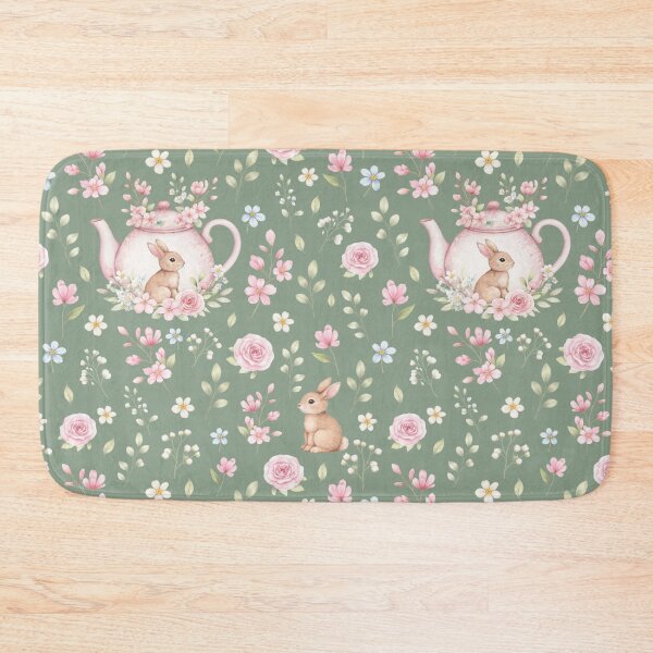 Item preview, Cute Bunny Floral Cottagecore Spring Pattern designed and sold by OneLook.