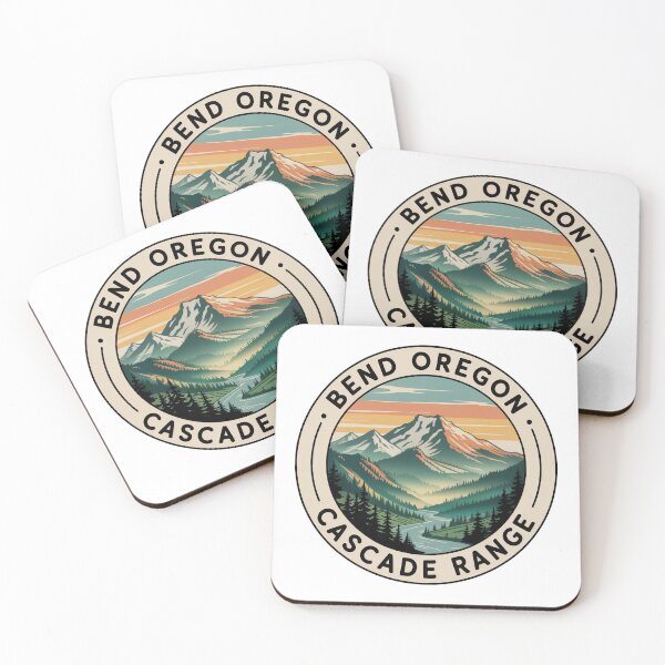 Item preview, Bend Oregon Cascade Range Travel Sticker – Pacific Northwest Mountain Landscape designed and sold by pod24.