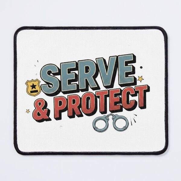Item preview, Serve and Protect Police Officer Design designed and sold by MIArt Studio.