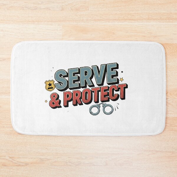 Item preview, Serve and Protect Police Officer Design designed and sold by MIArt Studio.
