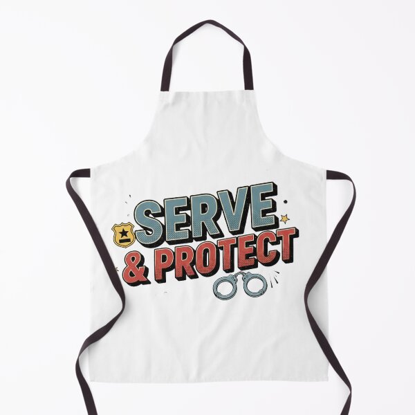 Item preview, Serve and Protect Police Officer Design designed and sold by MIArt Studio.