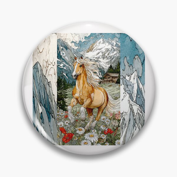 Item preview, Golden Strength: The Haflinger Horse in Line and Light #7 designed and sold by Helios Be. Lavsh.