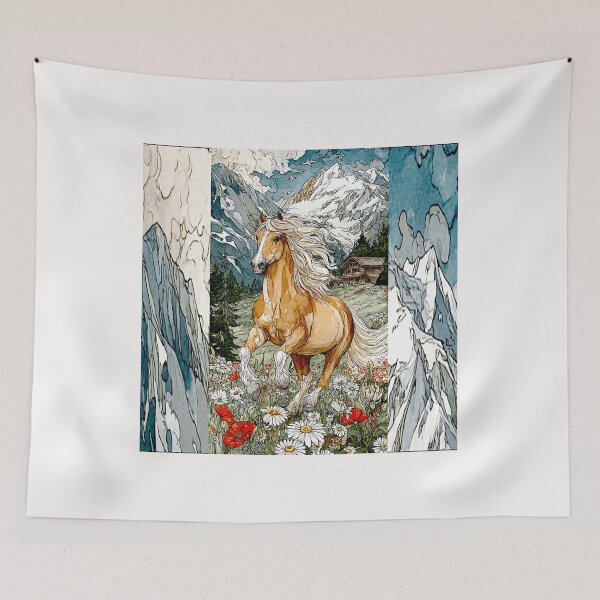 Item preview, Golden Strength: The Haflinger Horse in Line and Light #7 designed and sold by Helios Be. Lavsh.