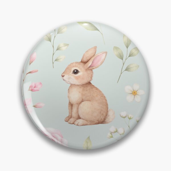 Item preview, Cute Bunny Floral Cottagecore Spring Pattern designed and sold by OneLook.