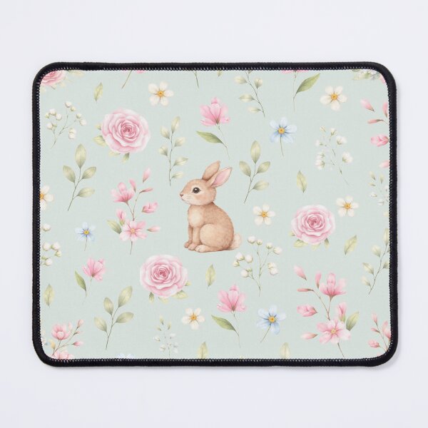 Item preview, Cute Bunny Floral Cottagecore Spring Pattern designed and sold by OneLook.