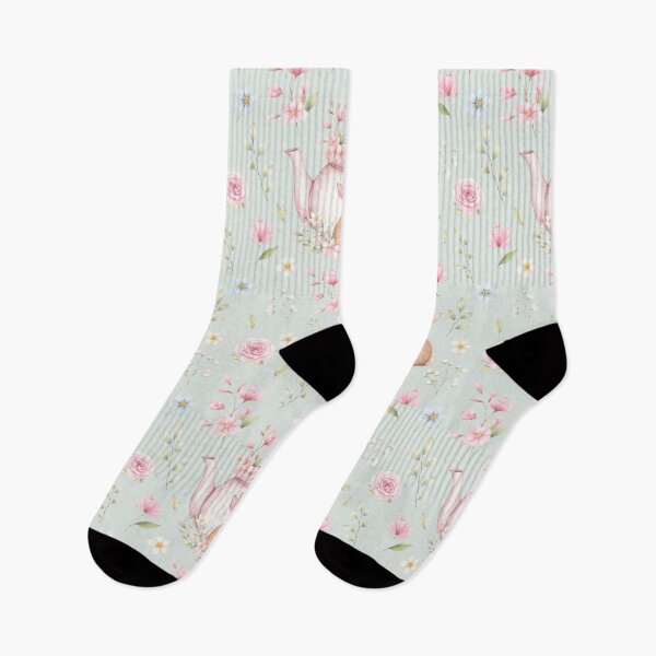 Item preview, Cute Bunny Floral Cottagecore Spring Pattern designed and sold by OneLook.