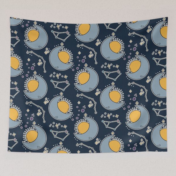 Item preview, Sun and Moon – Minimal Celestial Cosmic Balance Design designed and sold by Mrsmauve.