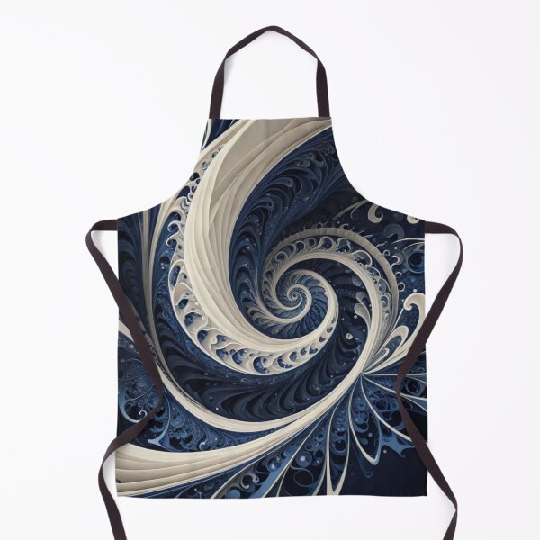 Item preview, Navy Ivory Spiral Flow designed and sold by Harmonic_Layers.