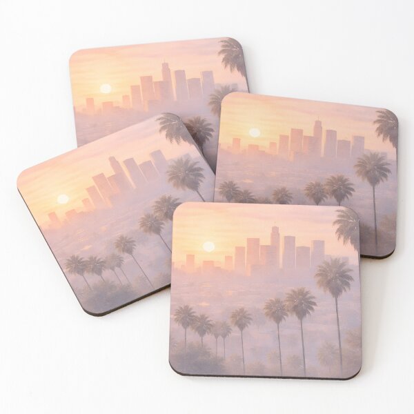 Item preview, Los Angeles – Minimal Sunset City Wall Art designed and sold by Minimal Calm.