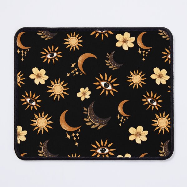 Item preview, Boho Sun Moon Eye Pattern | Celestial Cottagecore Aesthetic designed and sold by TownWish.