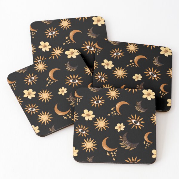 Item preview, Boho Sun Moon Eye Pattern | Celestial Cottagecore Aesthetic designed and sold by TownWish.