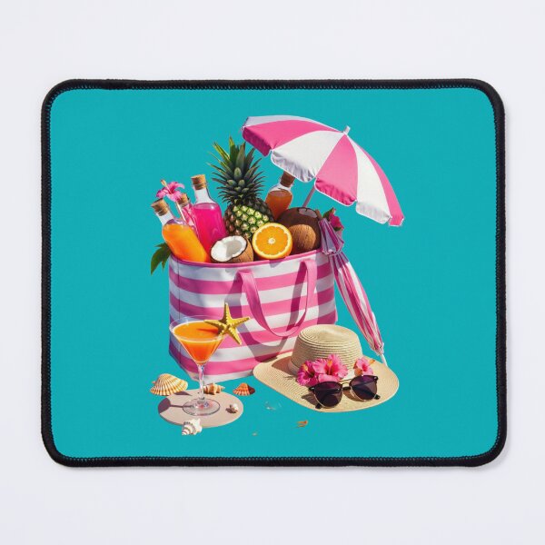 Item preview, Tropical Summer Beach Bag and Cocktails designed and sold by Faelightstudio.