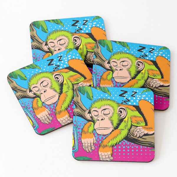 Item preview, Sleeper Monkey in Vibrant Pop Art Style designed and sold by Artessie.