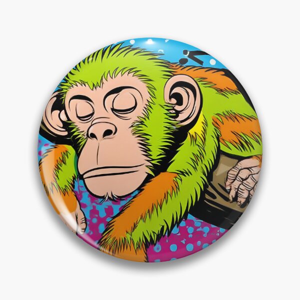 Item preview, Sleeper Monkey in Vibrant Pop Art Style designed and sold by Artessie.