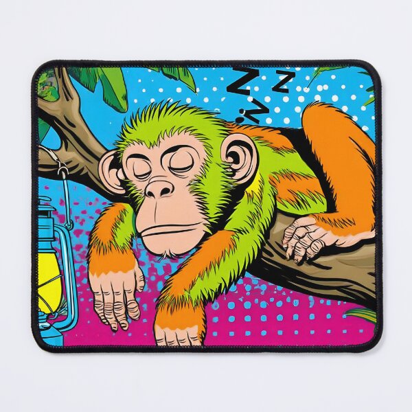 Item preview, Sleeper Monkey in Vibrant Pop Art Style designed and sold by Artessie.