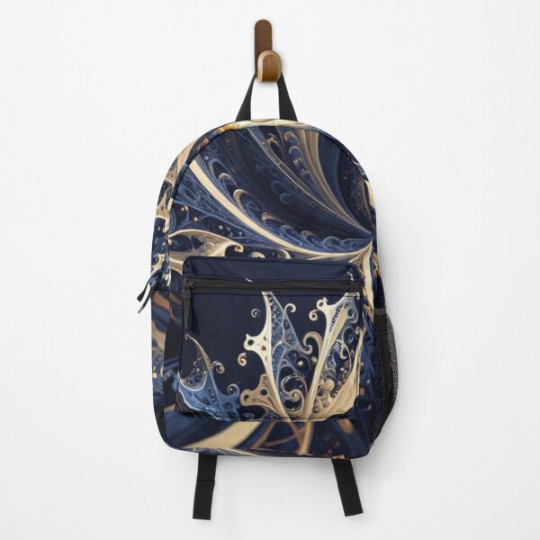 Item preview, Navy Gold Spiral Bloom designed and sold by Harmonic_Layers.