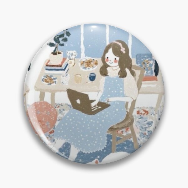 Item preview, “Cozy Night Muse: Girl in Her Winter Sanctuary” designed and sold by Print Fiction.